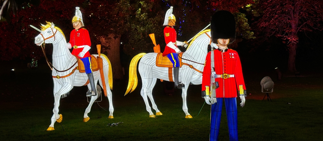 Thursford Enchanted Journey of Light Guards & Horses